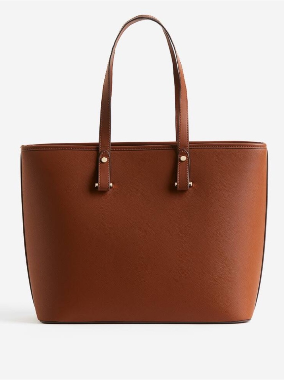 H&M Faux Leather Shopper Tote Bag